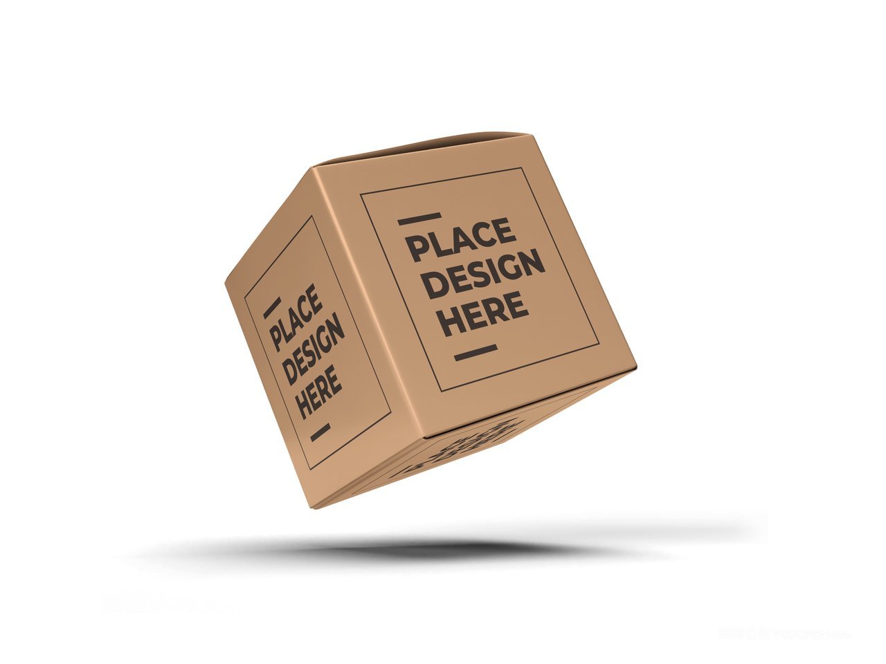 【2078期】正方形纸盒纸箱包装样机 (9)