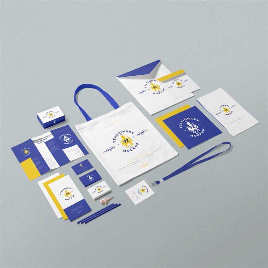 折页名片帆布手提袋胸卡画册纸袋光盘袋样机