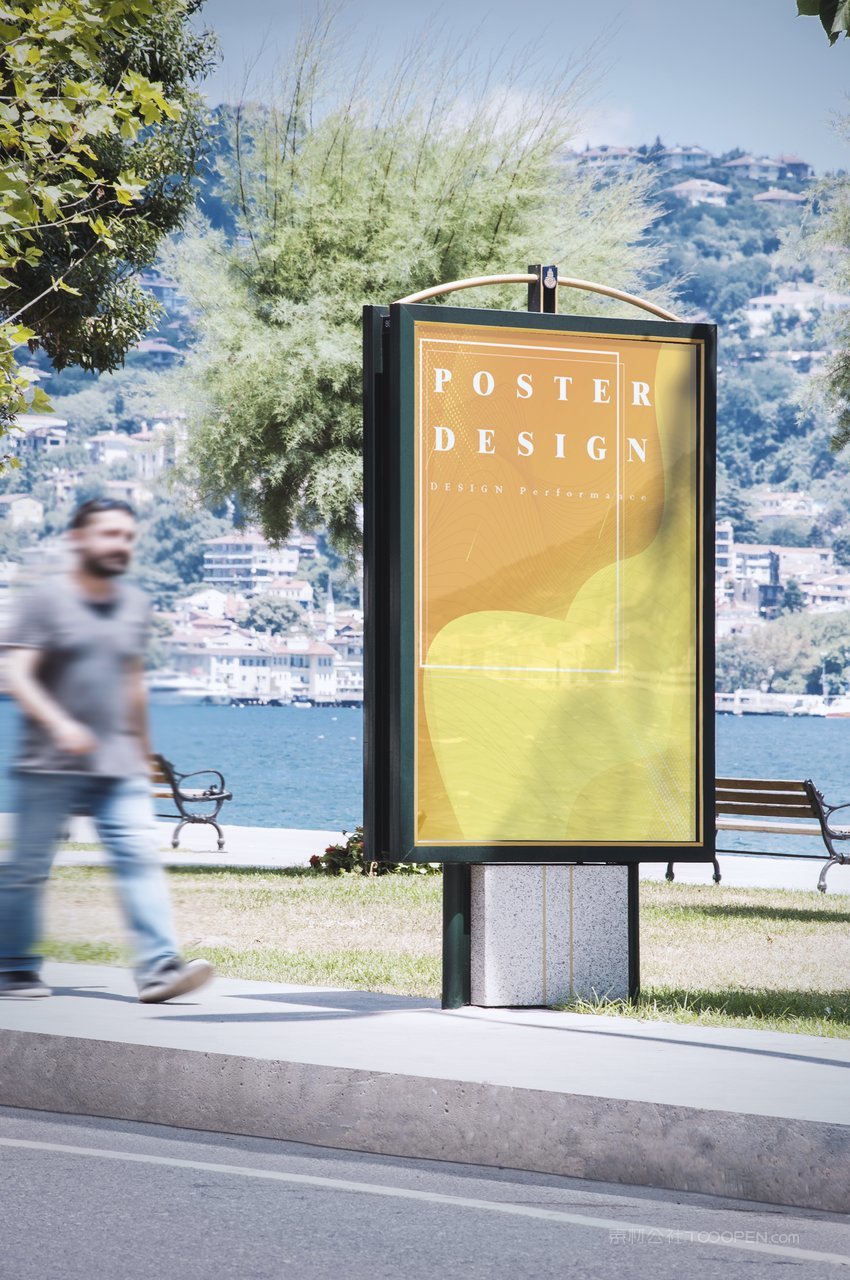 户外灯箱海报场景样机 (23)