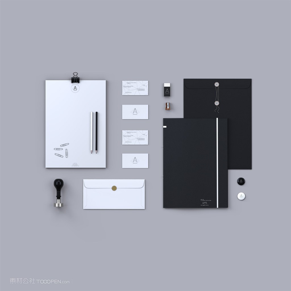 文化传播公司vi样机模板