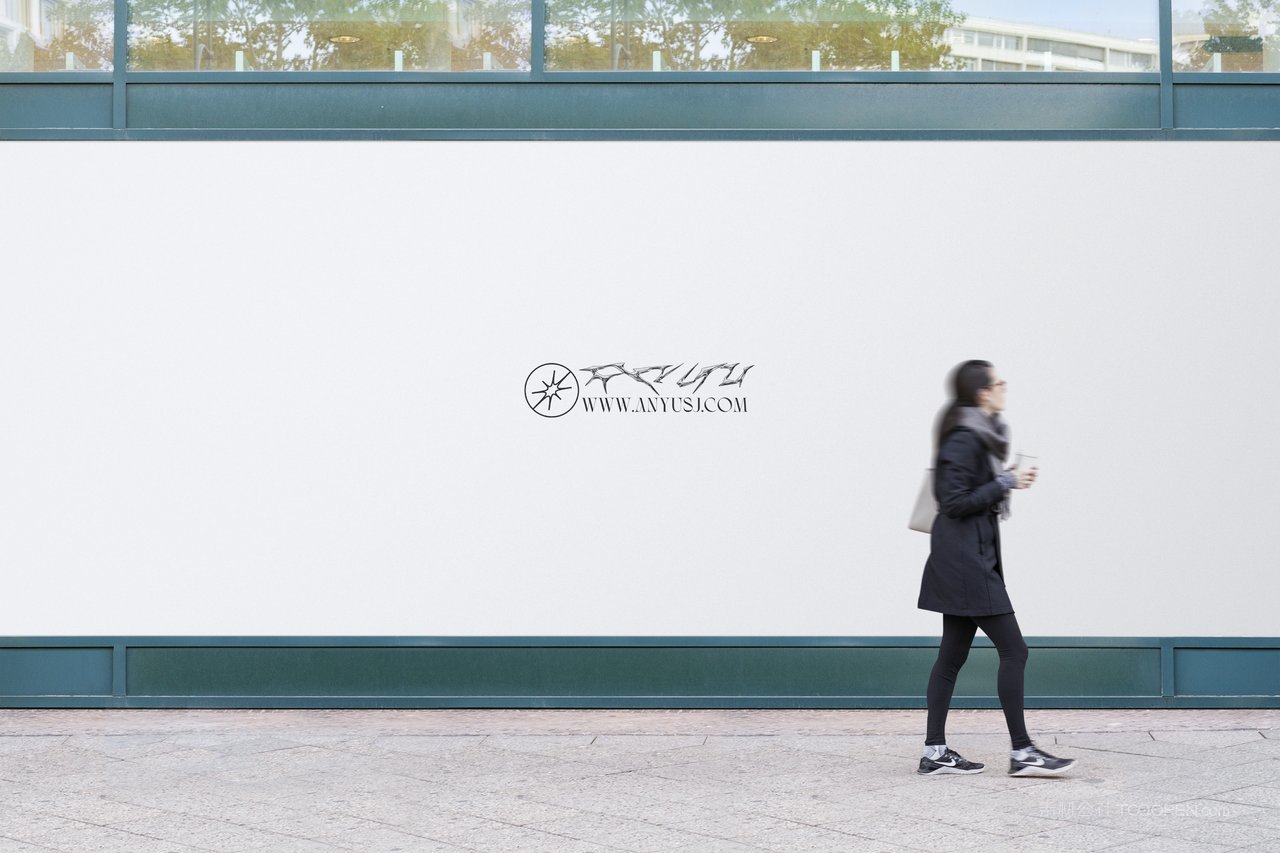 围挡咖啡品牌vi样机