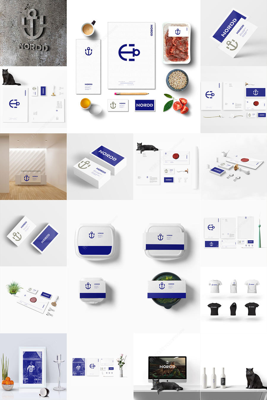 20个高端餐饮品牌vi设计样机