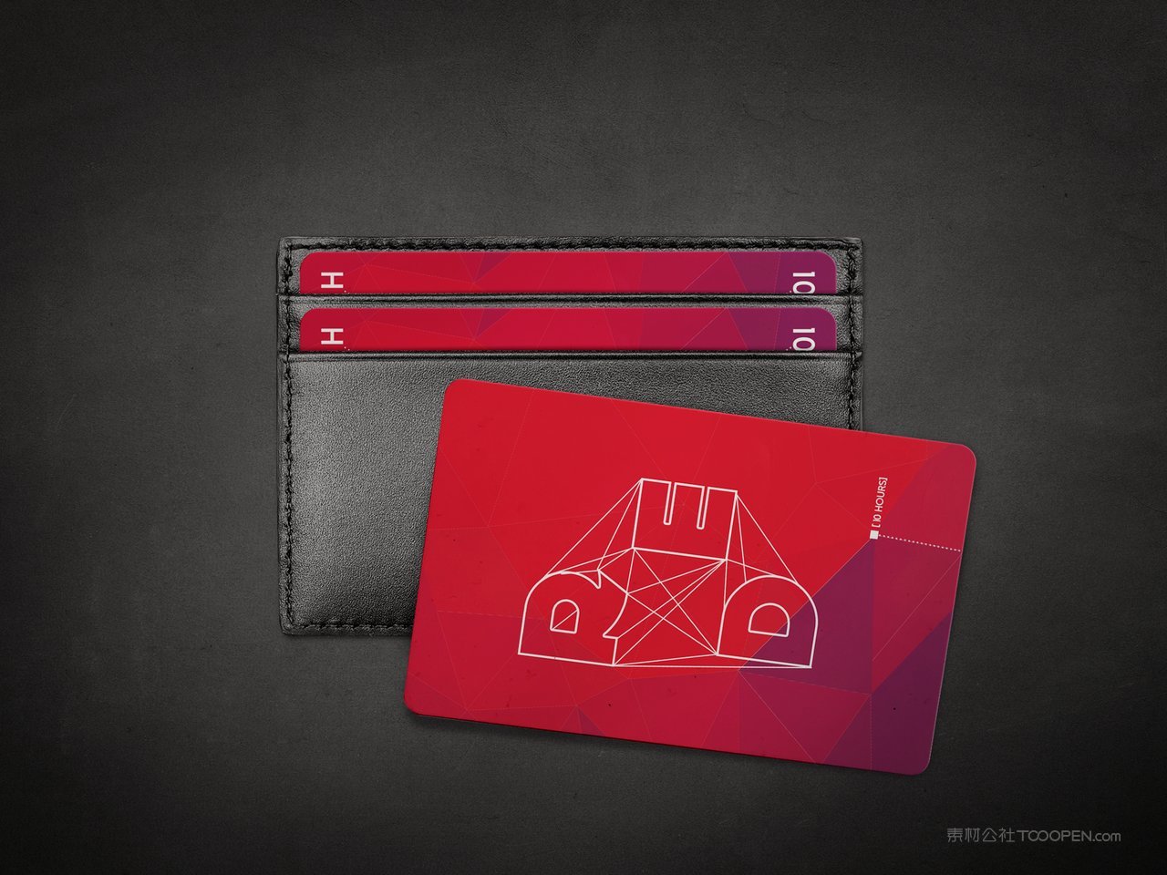名片卡包钱包vip卡片质感贴图样机 (3)