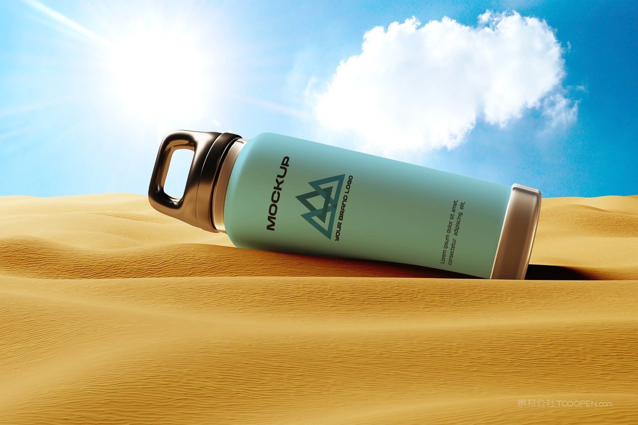 饮水瓶外观场景样机