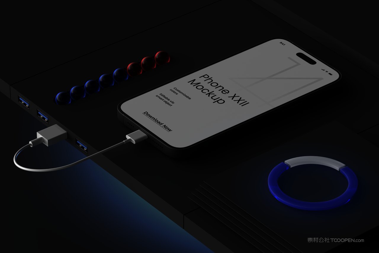 iphone14充电场景样机