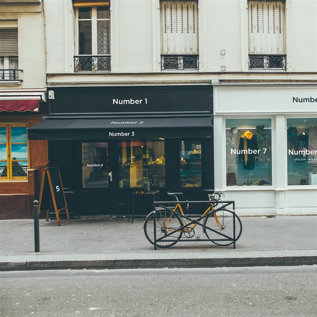 沿街咖啡馆门头装修设计模板