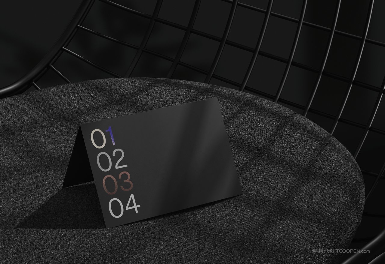 【2091期】商务黑冷淡风小众艺术样机 (10)