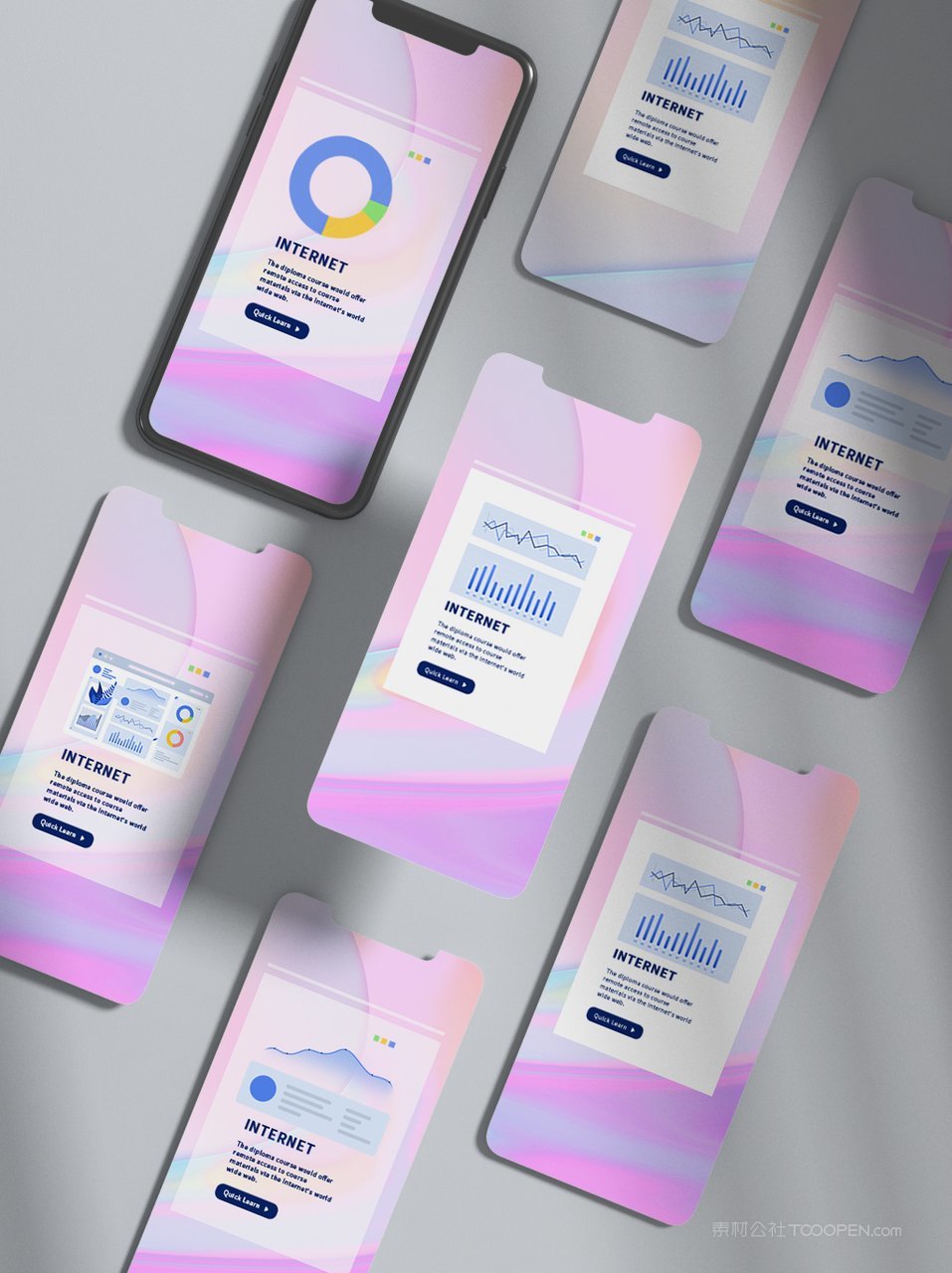 简洁手机屏app手机ui作品展示样机 (2)