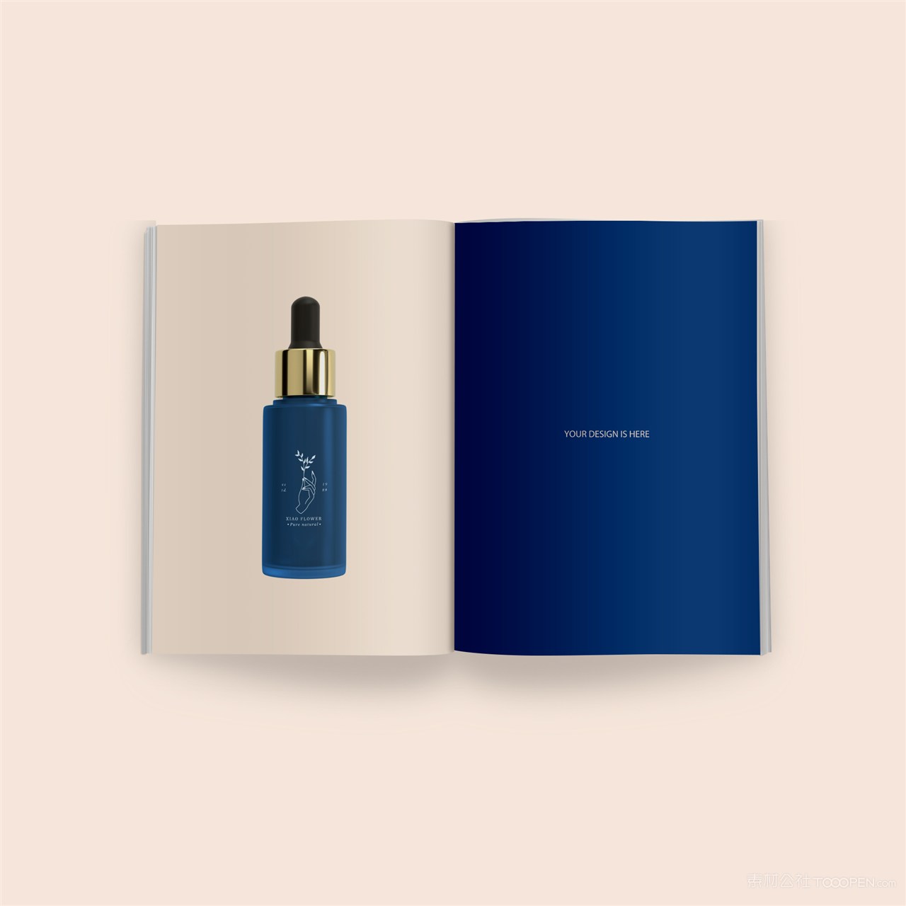 护肤品VI产品画册贴图样机