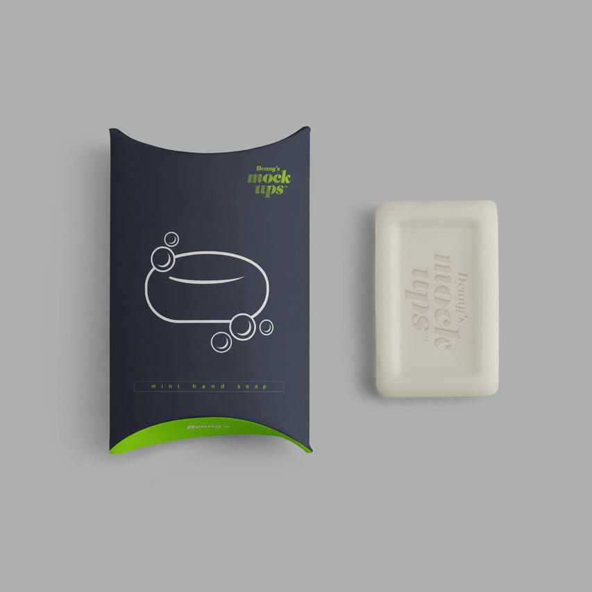 手工迷你肥皂包装手工皂样机