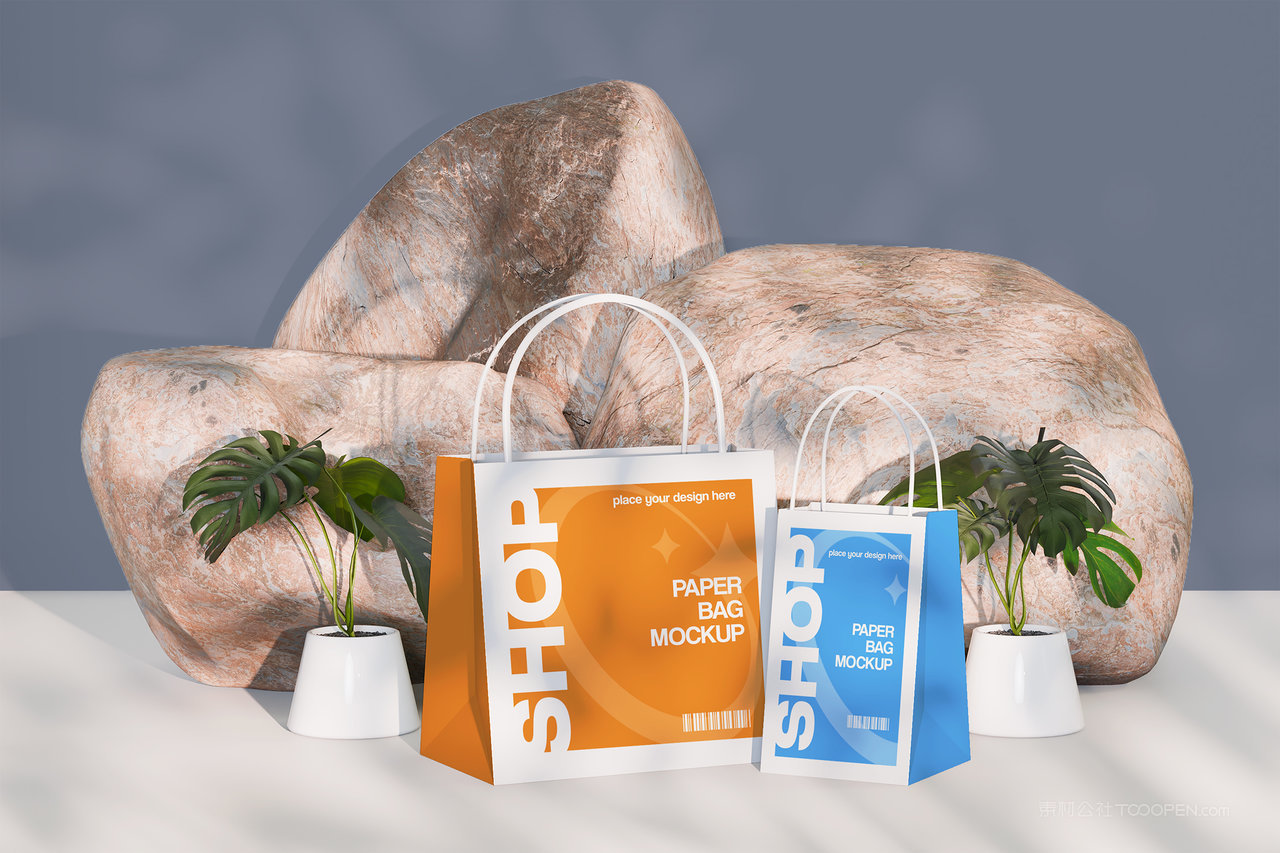 购物袋场景样机