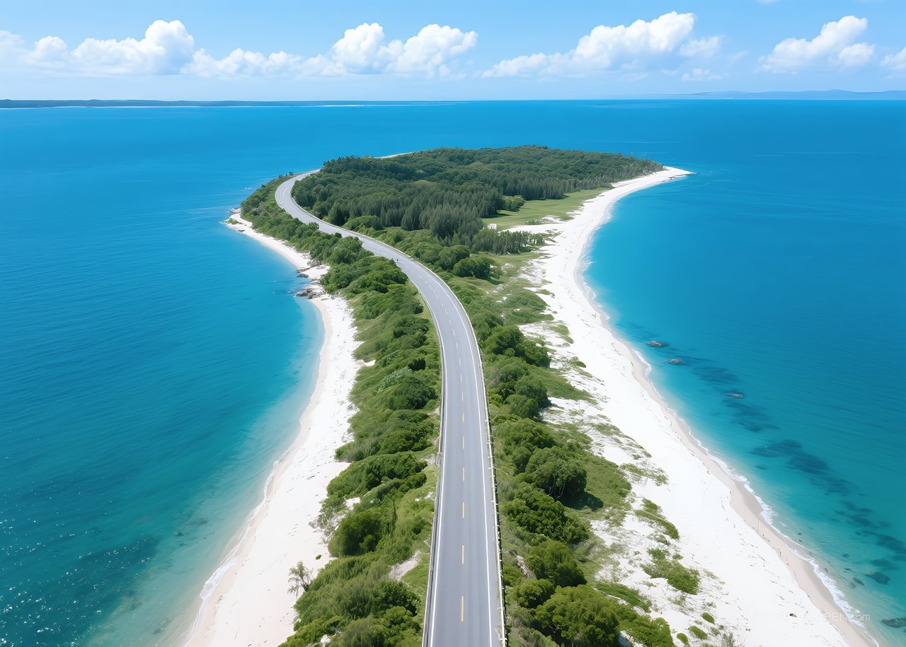 海浪海边唯美大海海景海滩自然风景