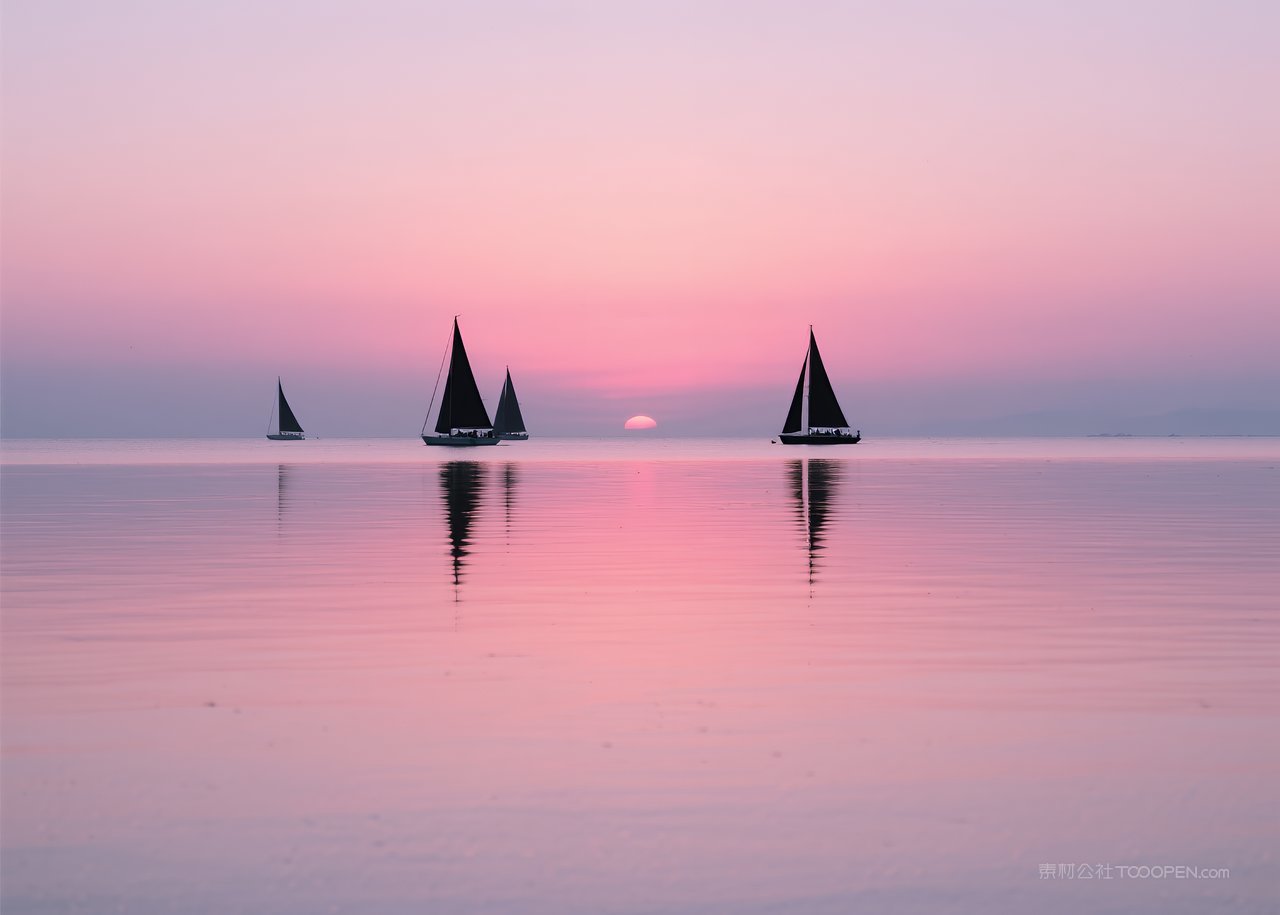 唯美海滩风景自然大海天空海景海边