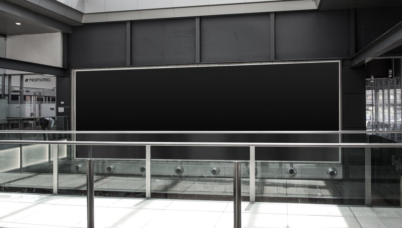 城市地铁户外投放横图户外广告牌样机 (3)