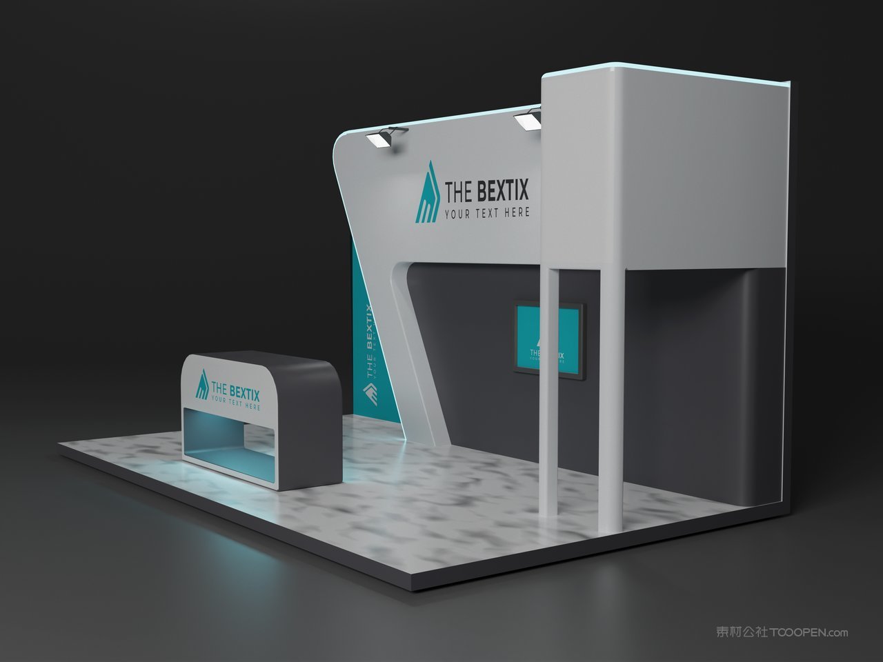 【2037期】3du立体展会展台设计样机 (15)