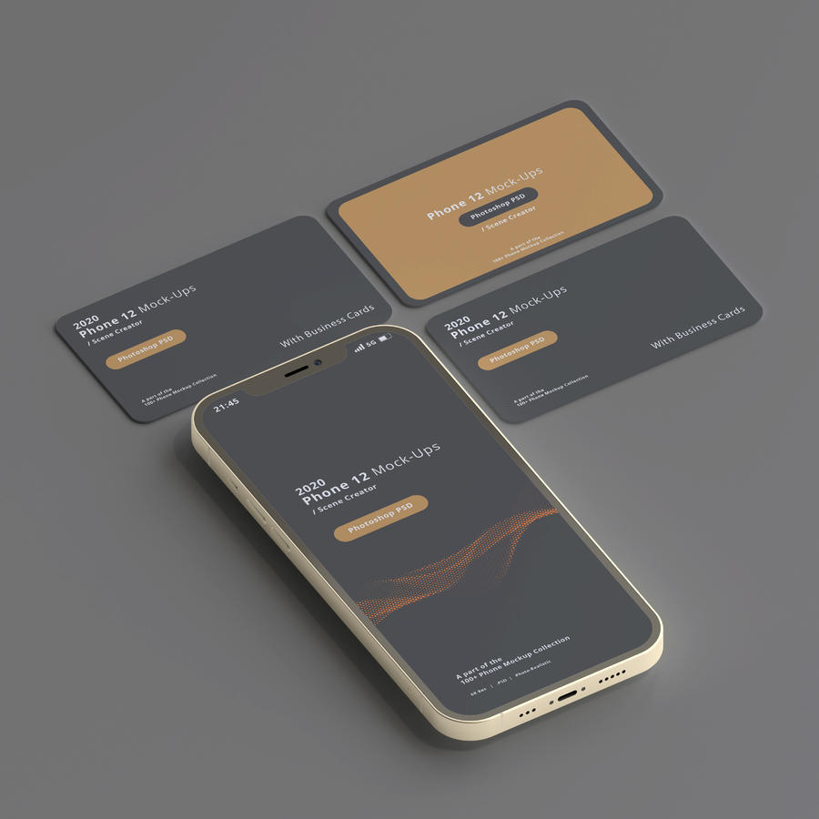 iPhone12与名片样机