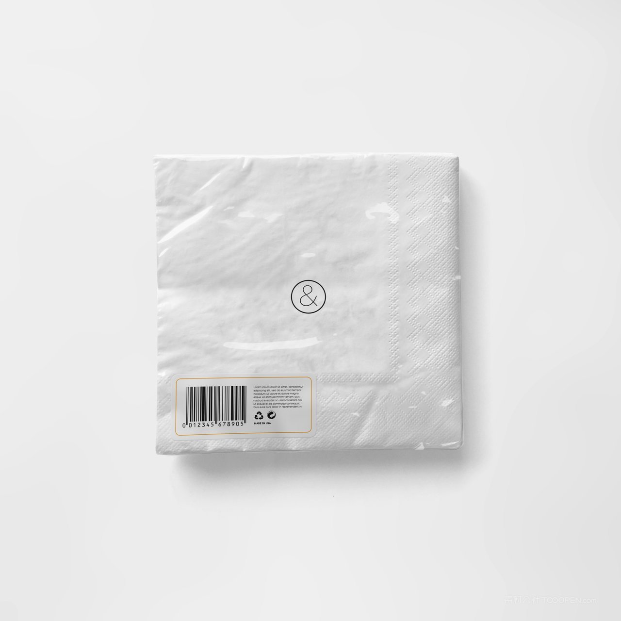 餐巾纸餐饮品牌纸巾效果图展示vi样机 (8)