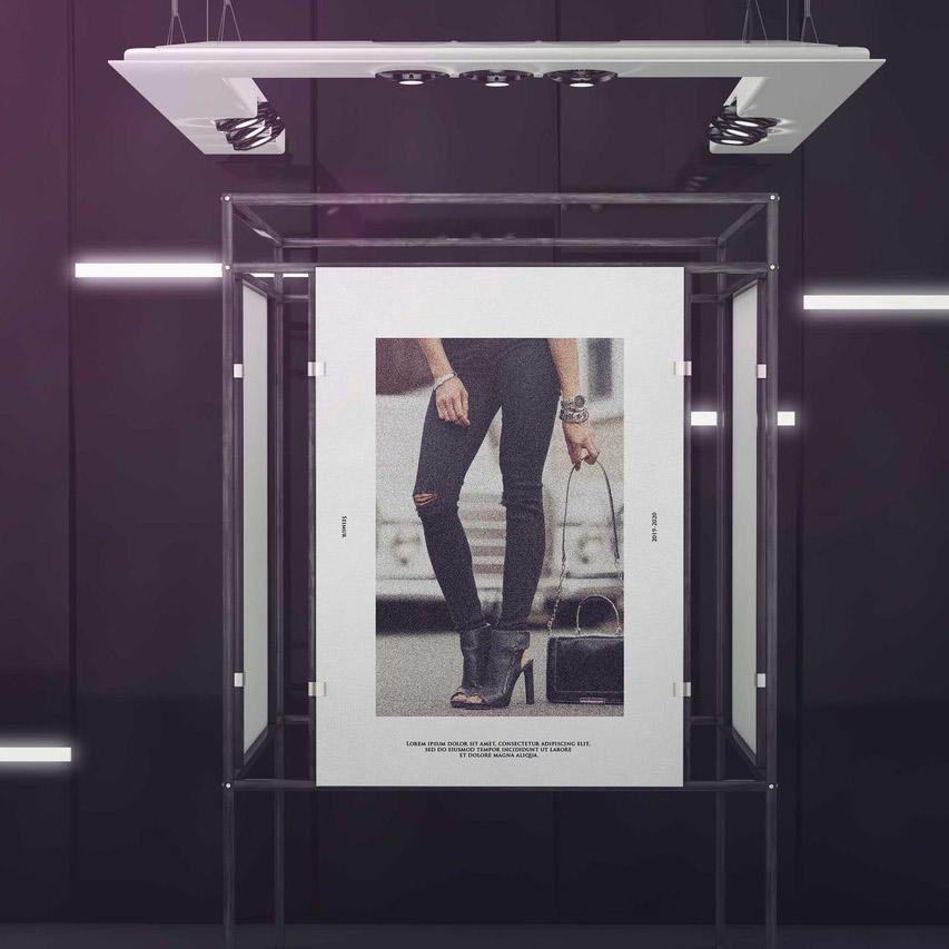 展台广告位海报样机