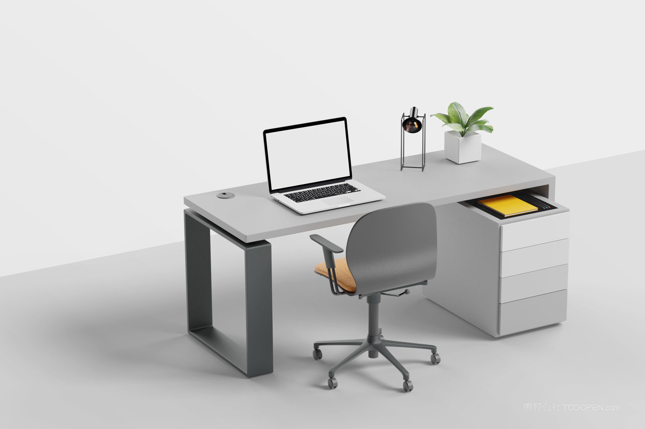 办公桌macbook样机