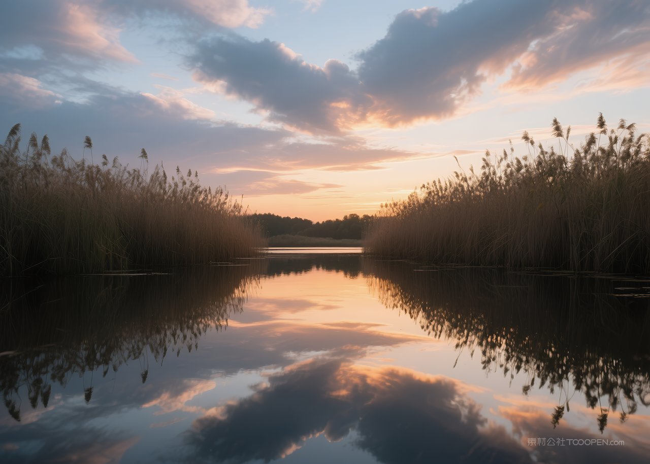 天空云层风景云彩落日唯美景观日落自然
