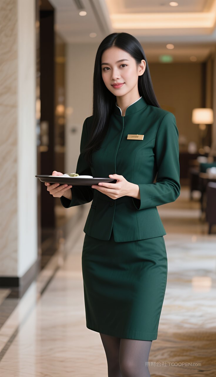 写真长腿丝袜短裙性感制服美女