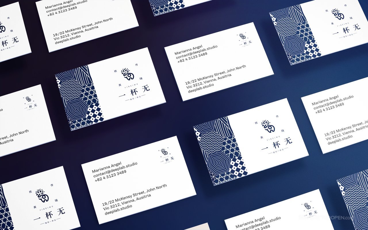 日系名片品牌餐厅餐饮贴图样机 (6)