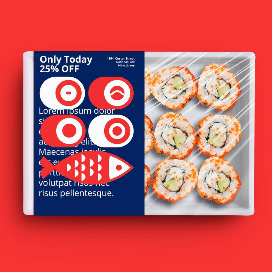 日式餐饮品牌食品包装盒样机 (9)