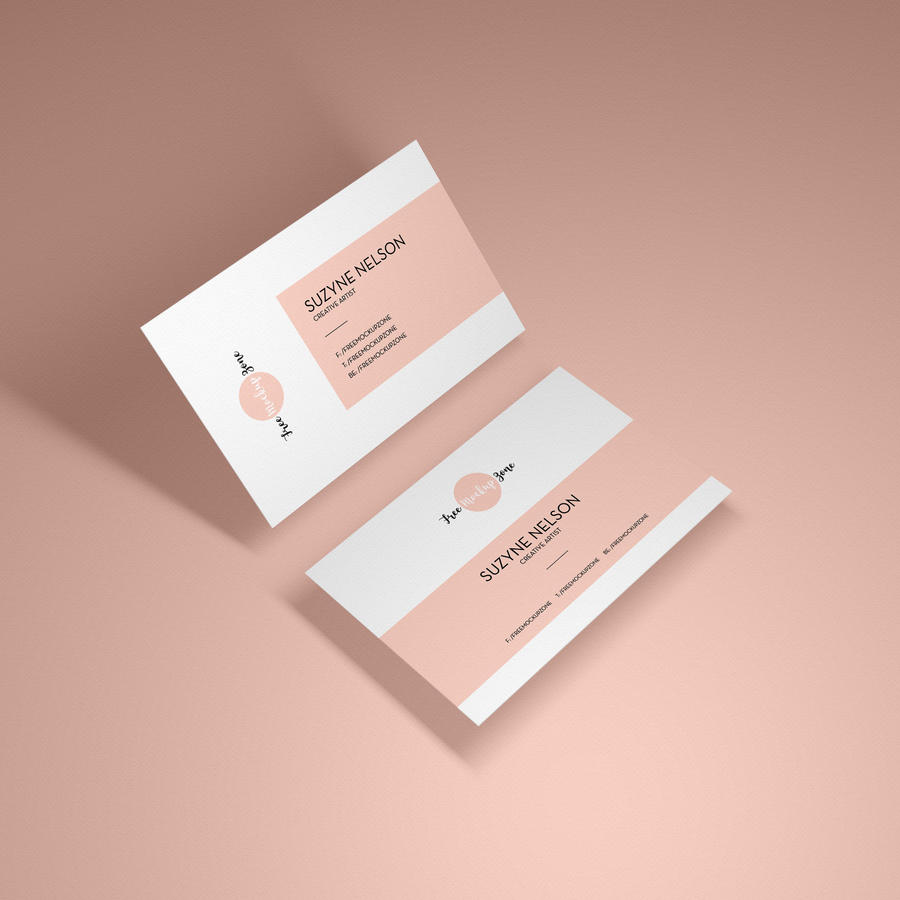 现代展示名片样机