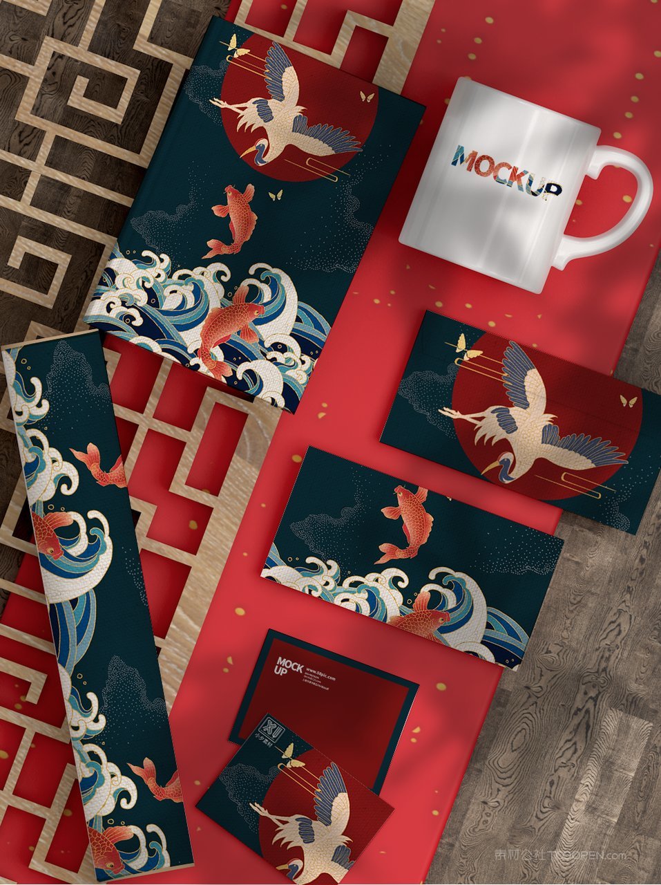 国潮文创年货贺年包装样机