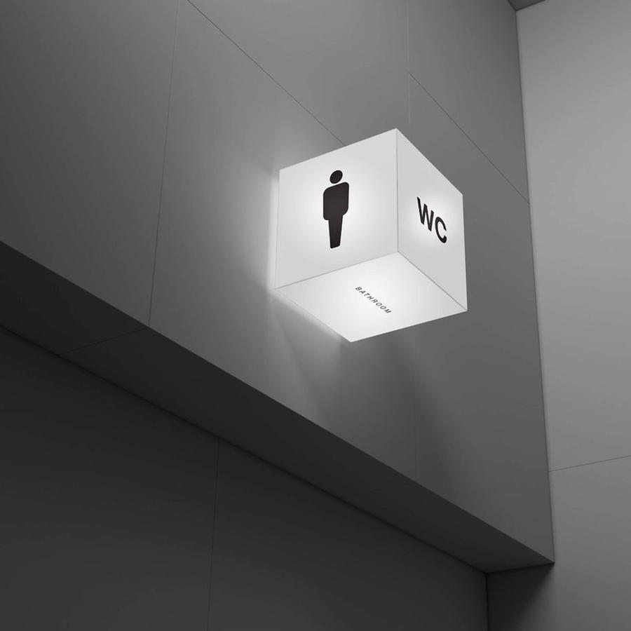 亚克力立方体灯箱样机