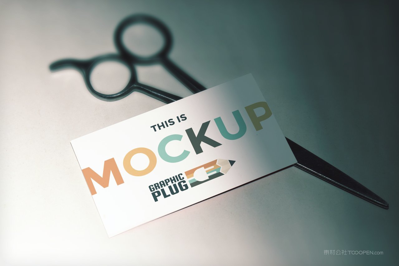 教育铅笔名片贴图样机 (1)