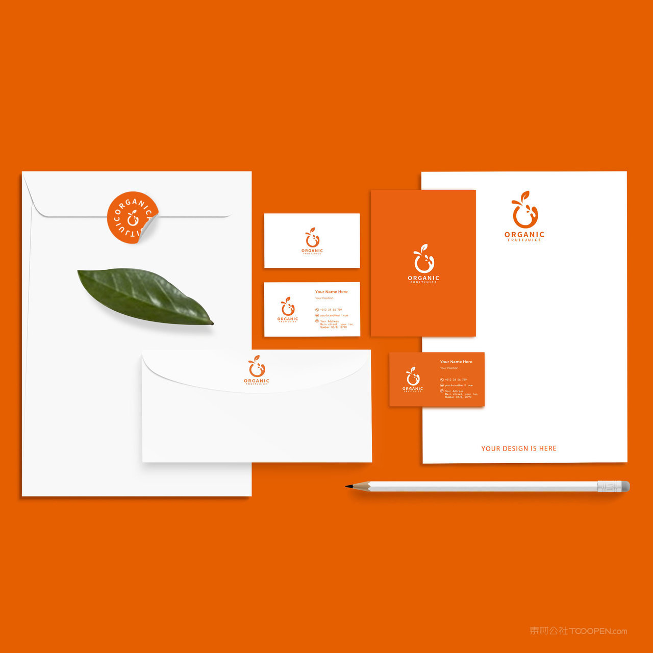 果汁品牌VI贴图样机