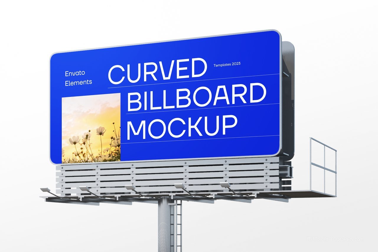 矩形广告牌样机