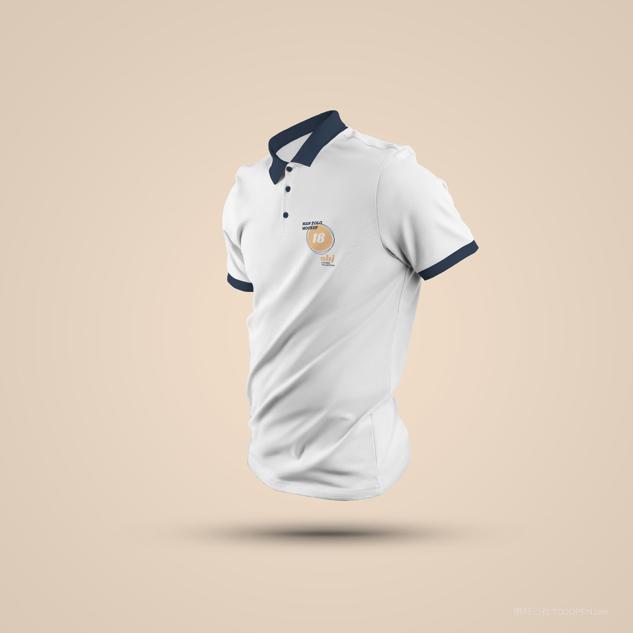 白色短袖t恤样机
