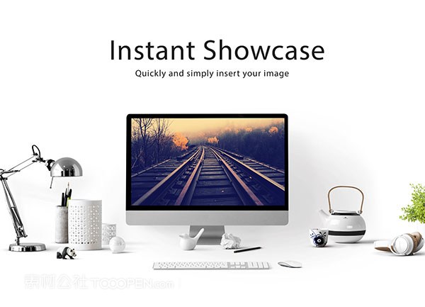 台灯茶壶电脑屏幕即时展示样机