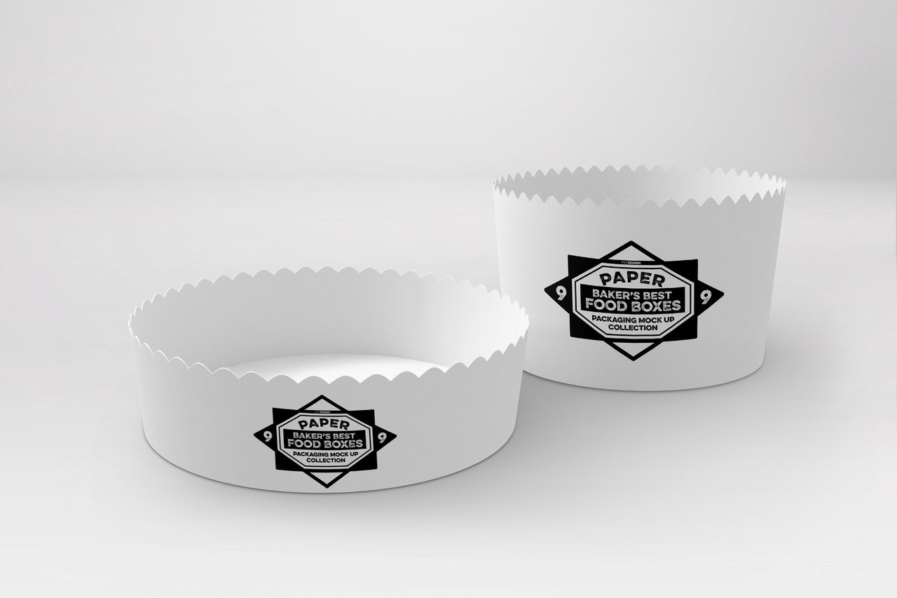 烘焙蛋糕面包店食品纸质包装贴图样机 (15)