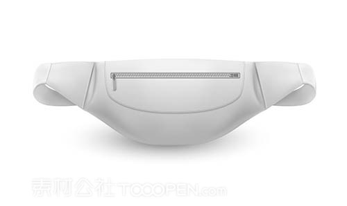 空白腰包样机矢量素材