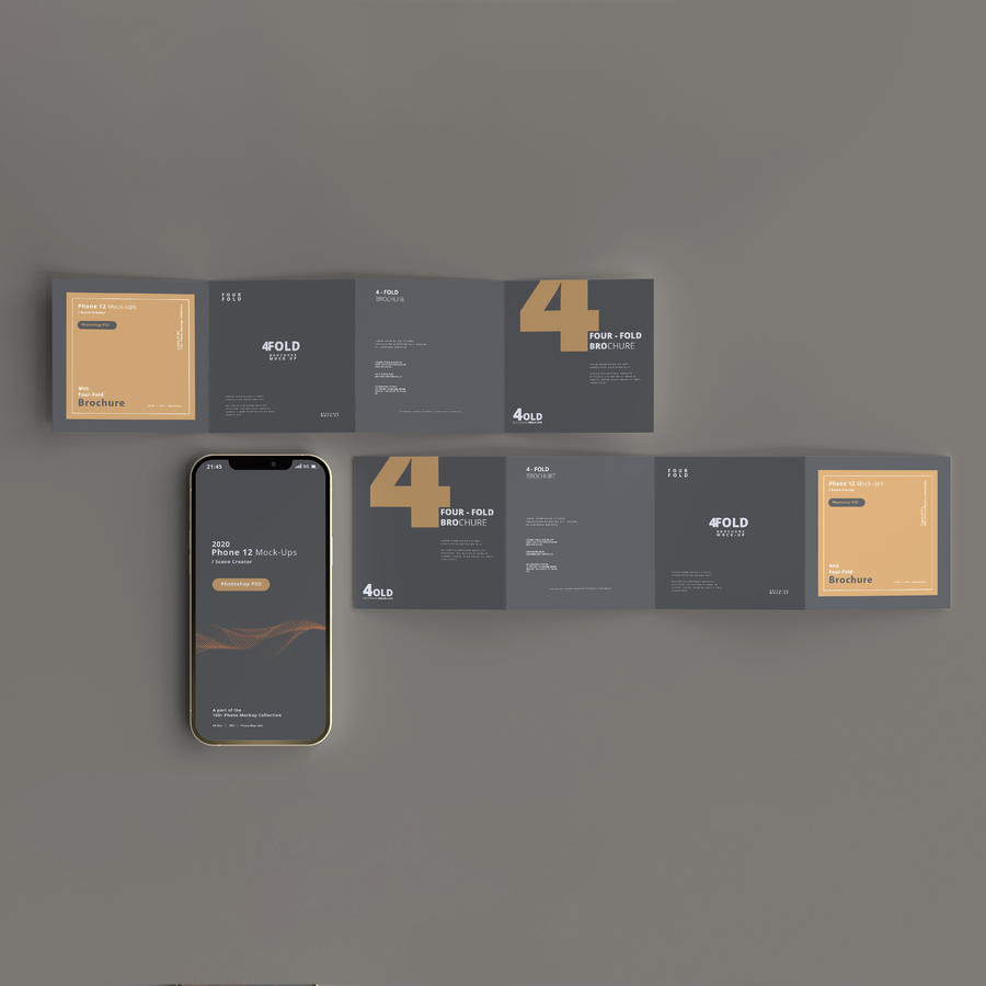 智能手机与折页样机