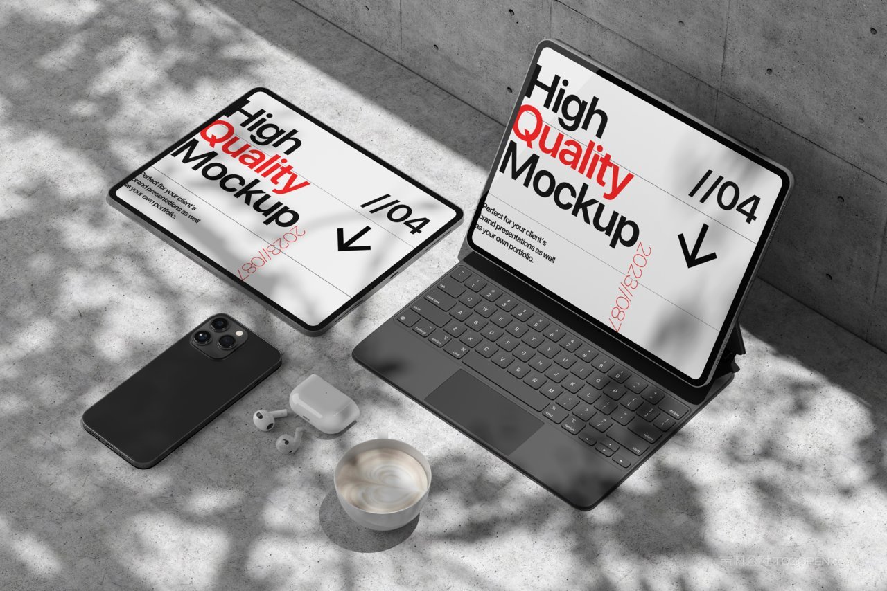 优雅平板电脑样机