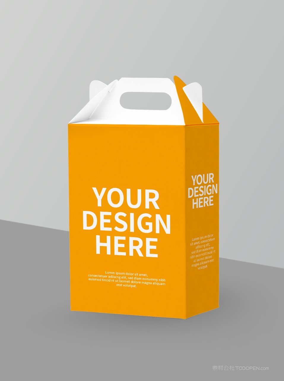 手提式纸箱包装样机