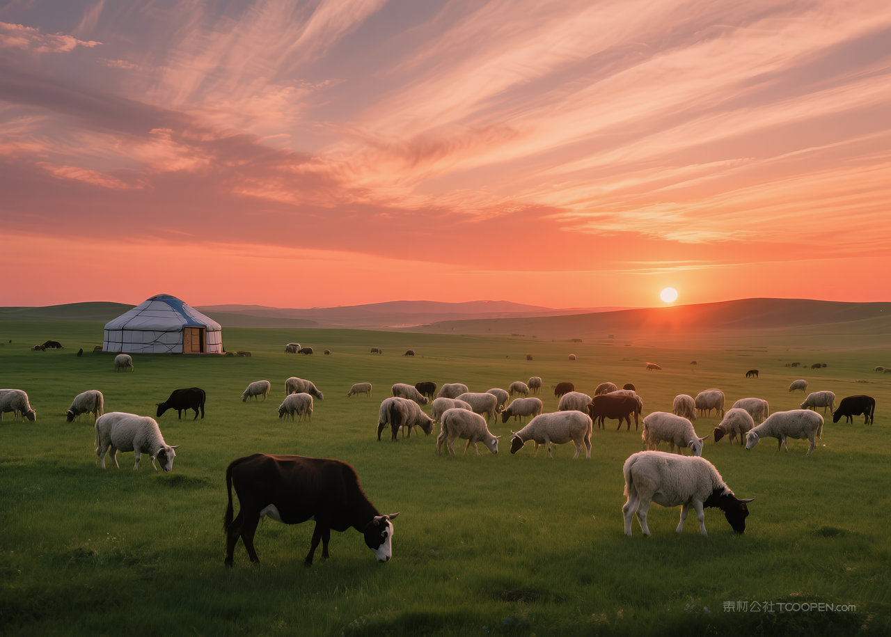 自然天空云层日出风光风景美丽云彩唯美