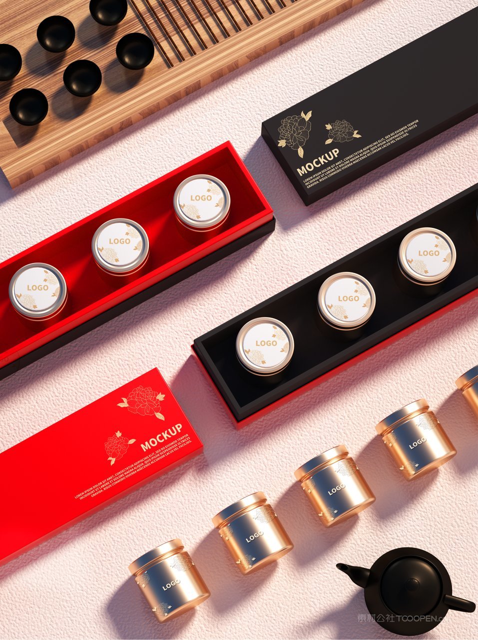 茶叶品牌包装盒样机  (22)