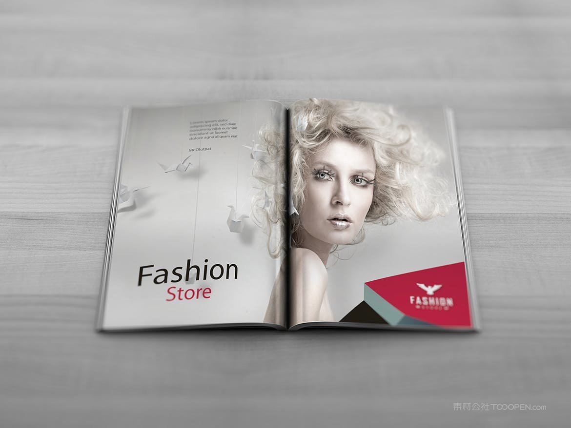 时尚杂志样机
