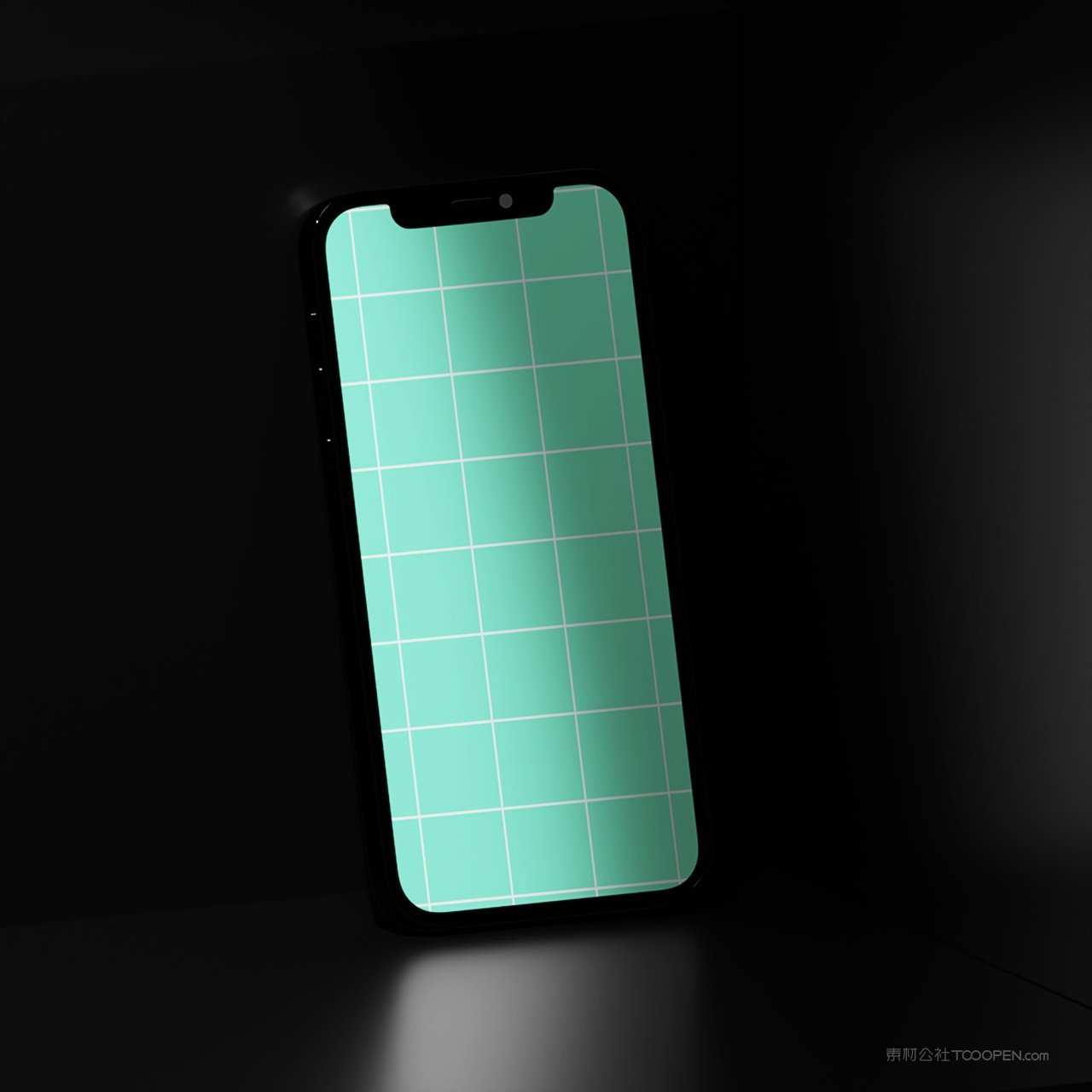 黑暗的智能手机样机