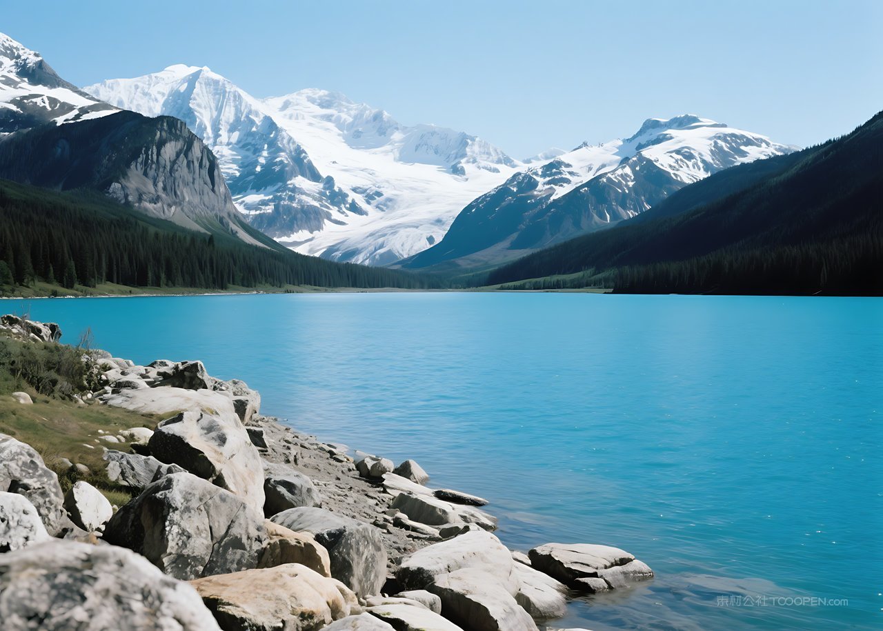 山水风景山峰天空唯美自然