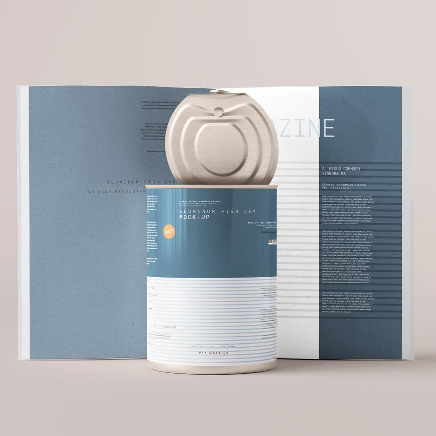 文艺易拉罐食品密封罐包装样机 (14)