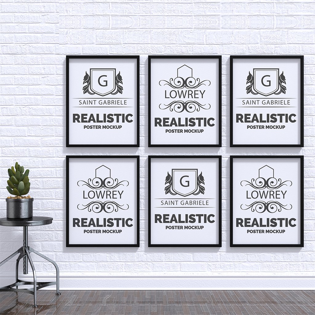 室内相框海报样机