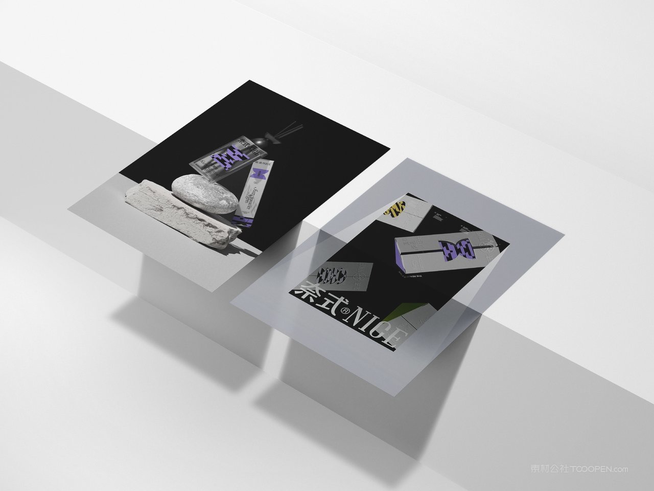 企业科技品牌vi设计样机海报工牌商务展示logo标识ps贴图素材 (17)