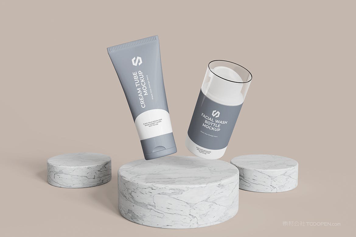 洗面奶包装样机