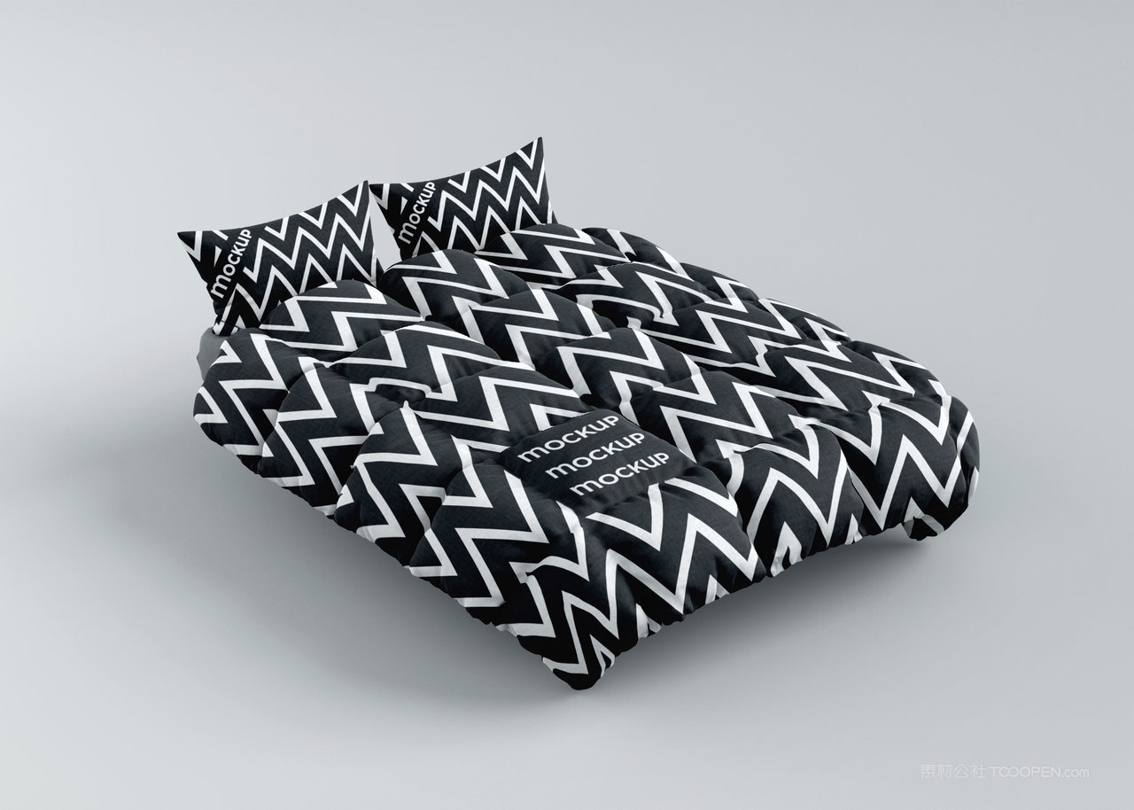 【2085期】被子床单被罩四件套贴图样机 (5)